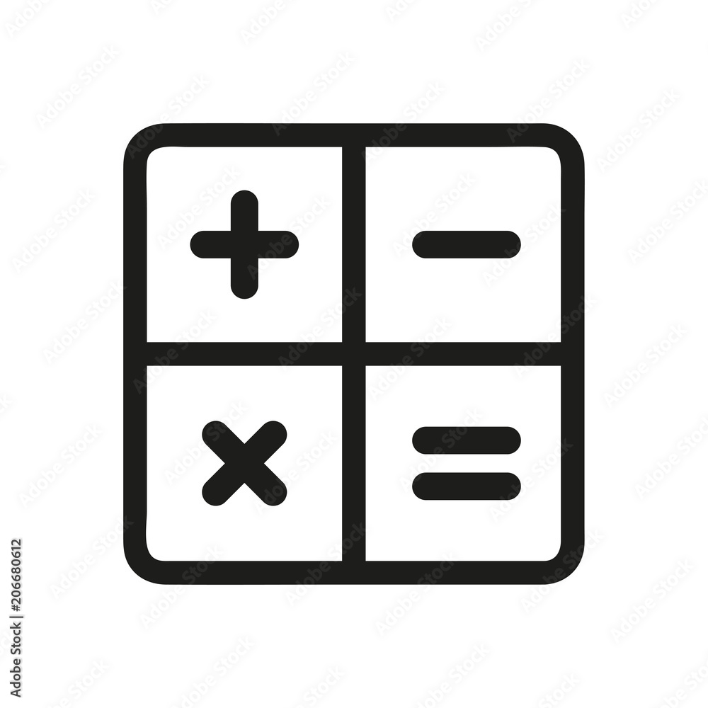 Math Icon, Math Icon Vector. Flat design Math Icon, Math Icon Vector. Flat design