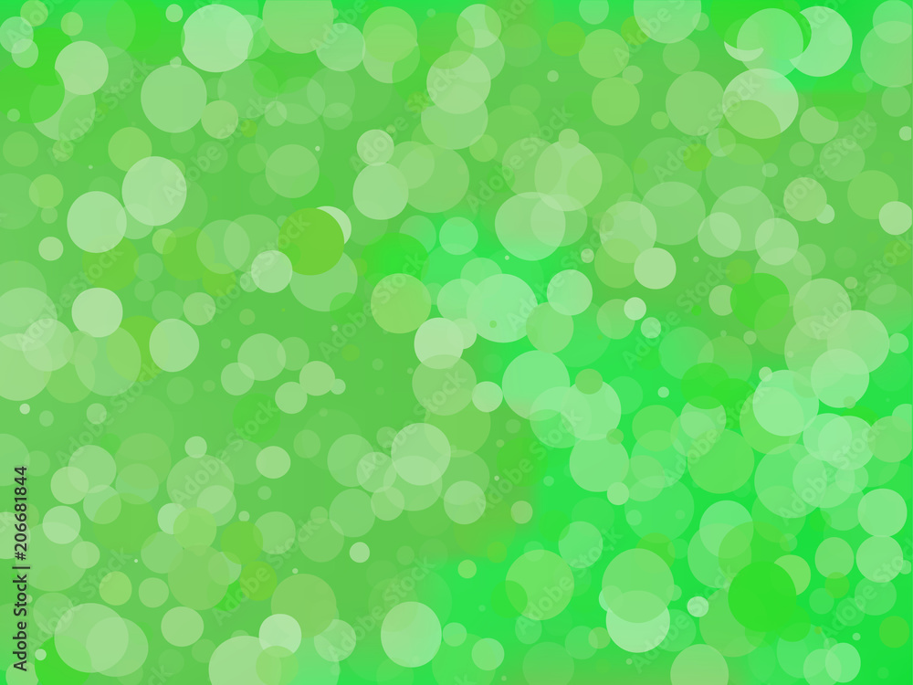 Green gradient background with bokeh effect. Abstract blurred pattern. Light background Vector illustration Green gradient background with bokeh effect. Abstract blurred pattern. Light background Vector illustration
