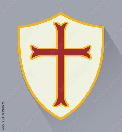 Shield with Emblem of Order of Knights of Templars