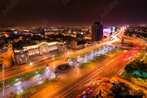 Lima Peru at night