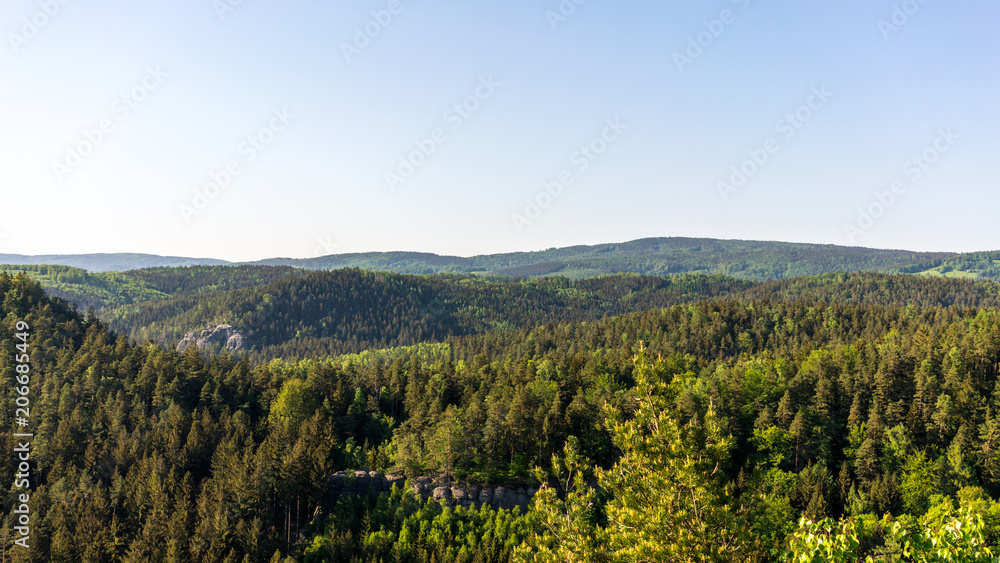 Wunderschöne Naturlandschaft der Sächsischen Schweiz in Deutschland