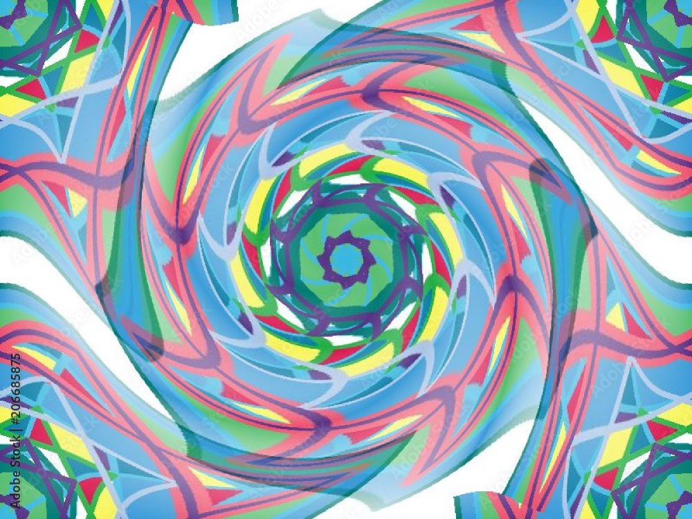 Seamless abstract pattern with spirals in a translucent colors Seamless abstract pattern with spirals in a translucent colors