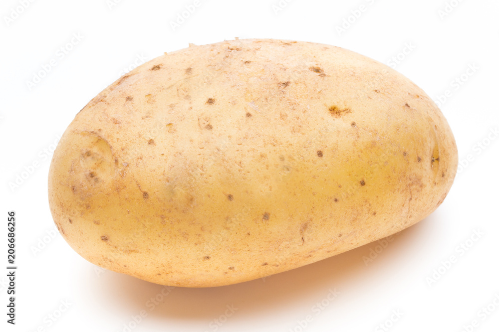 New potato isolated on the white background. New potato isolated on the white background.