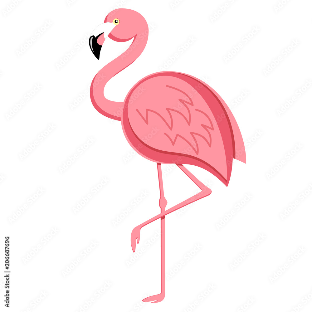 Flamingo stehend - flamingo vector illustration Flamingo stehend - flamingo vector illustration