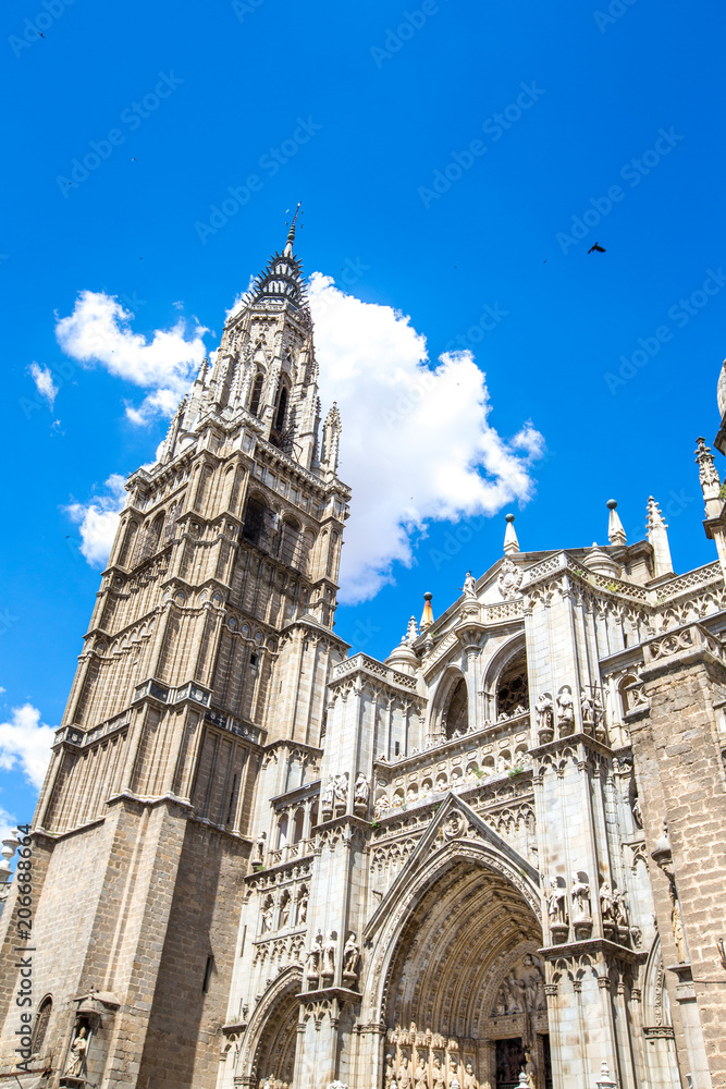 The Primate Cathedral of Saint Mary of Toledo, 13th century high gothic cathedral of Toledo