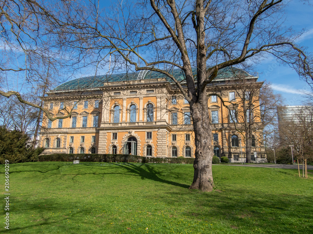 Building in the park