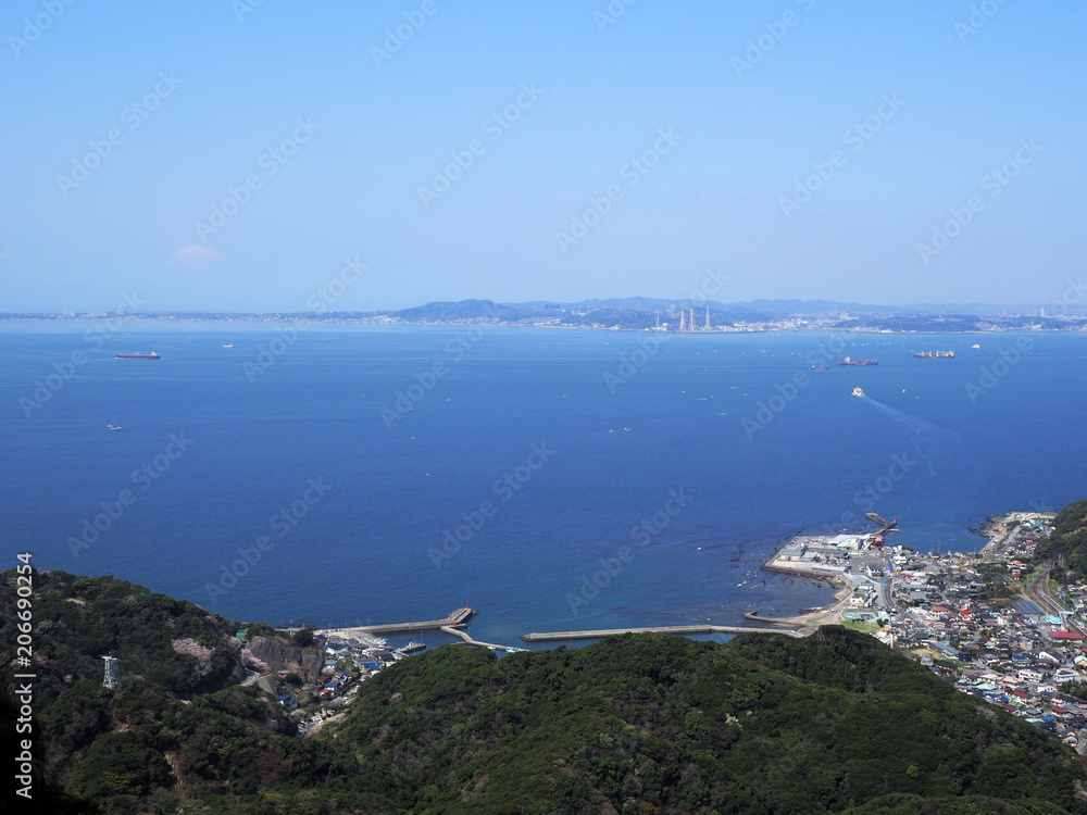 千葉県 房総半島から見る東京湾