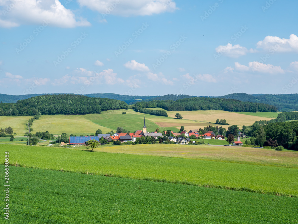 idyllisches Dorf in der Fränkischen Schweiz