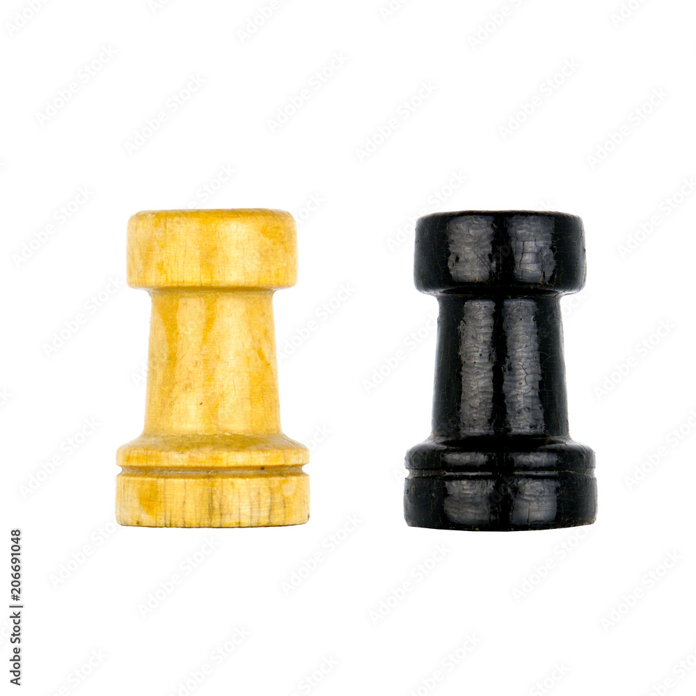 Black and White Chess Rook Black and White Chess Rook