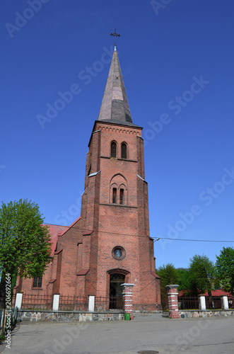 Catholic church Pasym Poland Mazury