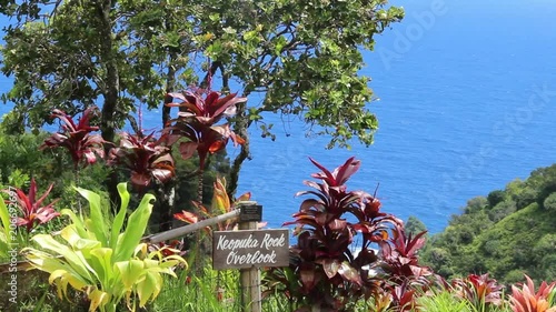 Keopuka Rock Overlook view, Garden Of Eden, Road to Hana, Maui, Hawaii, USA photo