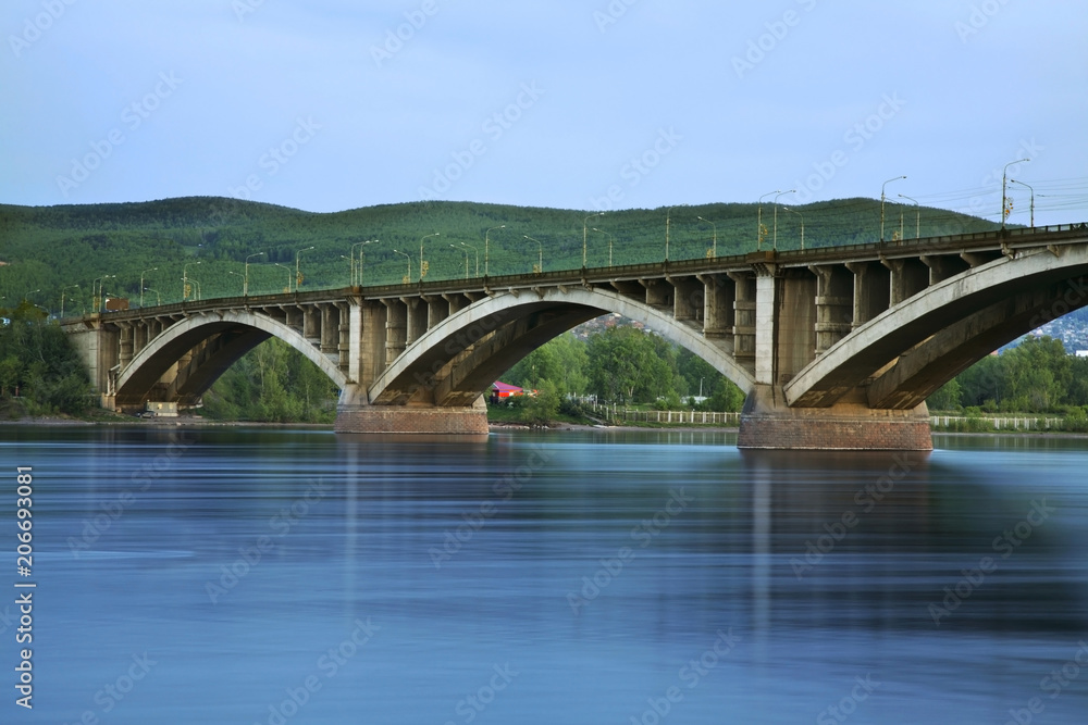 Communal bridge in Krasnoyarsk. Russia