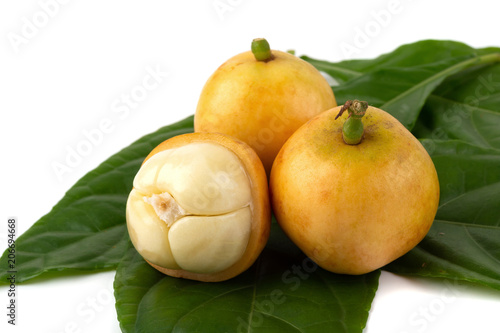 Wallpaper Mural Rambeh tropical fruit with leaf isolated on white background Torontodigital.ca