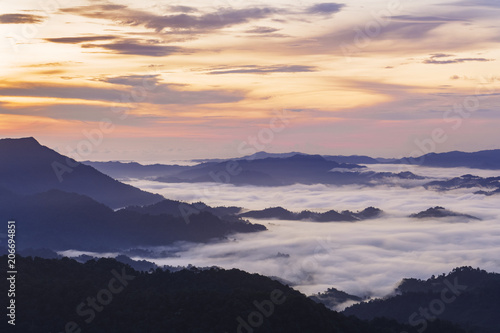 mornig time view at  Potamangkray (879 meter msl) Chumphon province, Thailand © designbydx