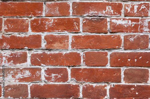 Close-up image of an old brick wall.