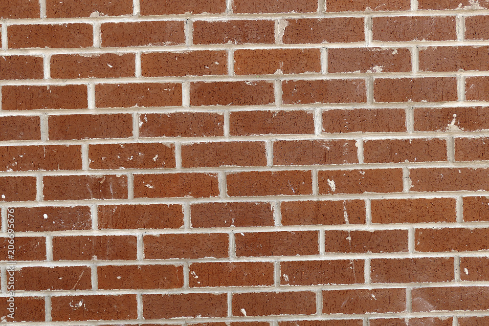 Obraz premium wall built with red bricks