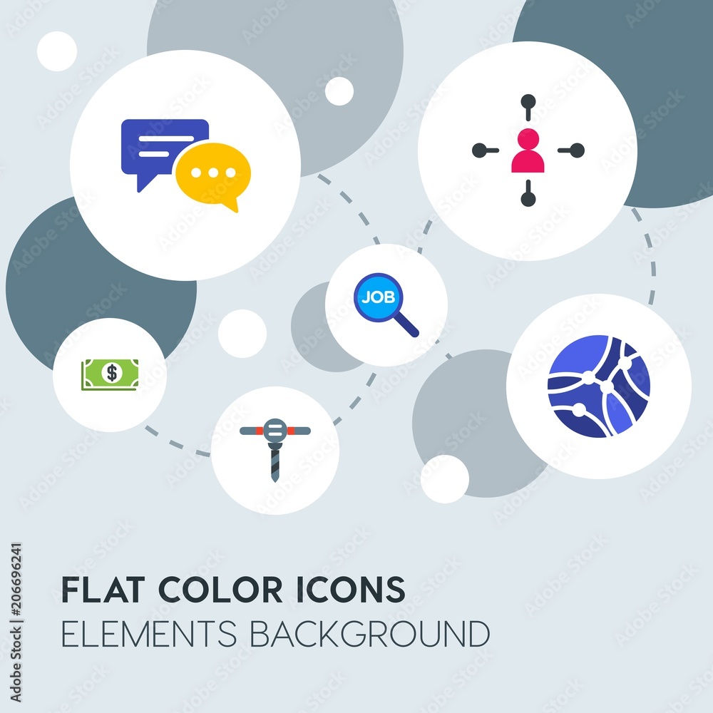 business, industry, charts flat vector icons and elements background with circle bubbles networks.Multipurpose use on websites, presentations, brochures and more business, industry, charts flat vector icons and elements background with circle bubbles networks.Multipurpose use on websites, presentations, brochures and more