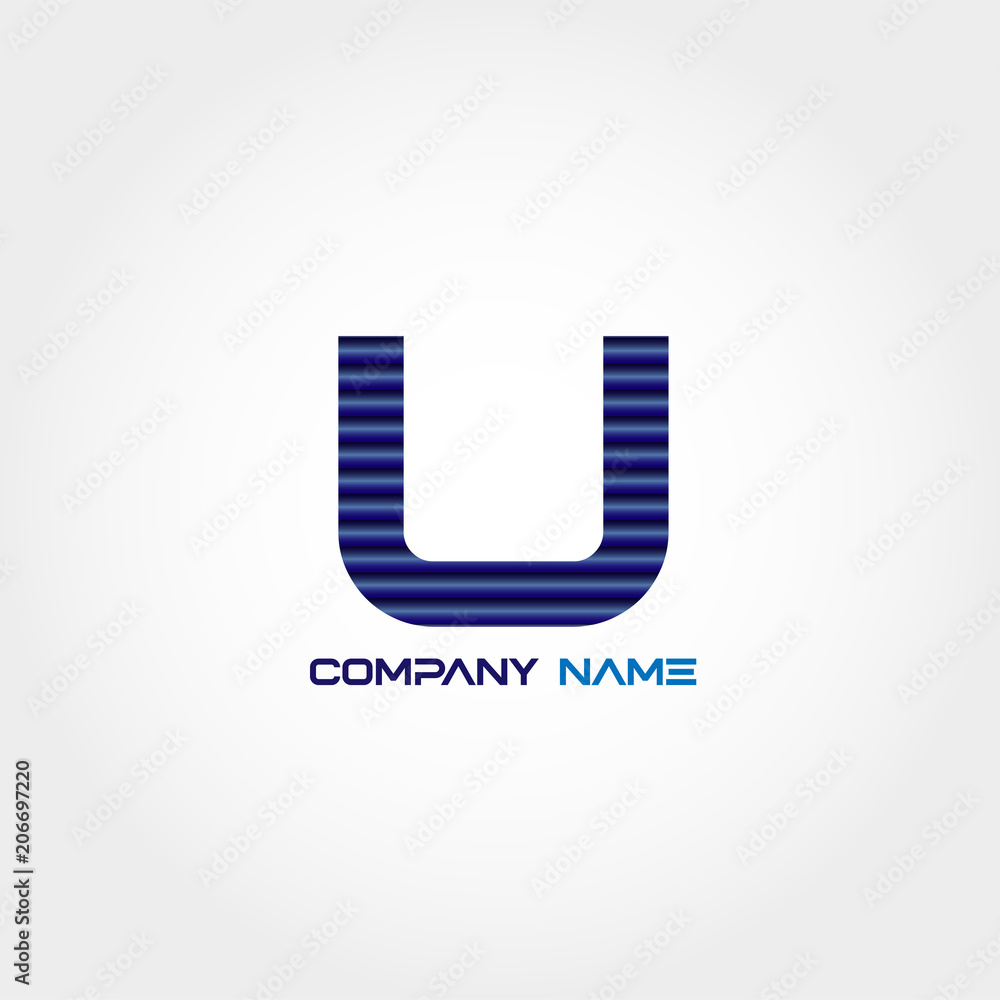 Initial Letter U Logo Template Design Vector Initial Letter U Logo Template Design Vector