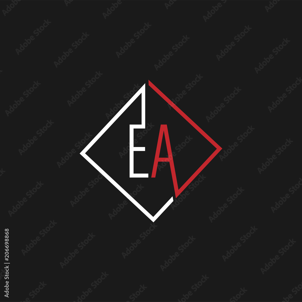 Initial Letter EA Logo Design Vector Initial Letter EA Logo Design Vector