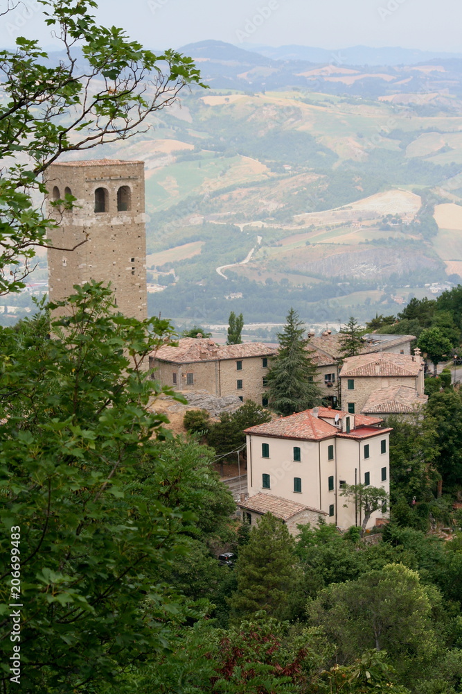 Fototapeta premium View from San Leo, Italy