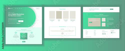 Web Page Design Vector. Website Business Screen. Internet Traffic. Landing Template. Corporate Dividend. Cyber Monday. Planning Strategy. Illustration