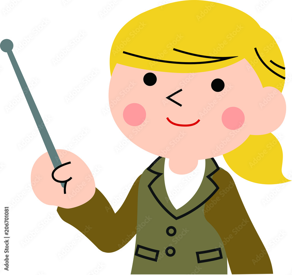 Pointing female office worker 1 Pointing female office worker 1