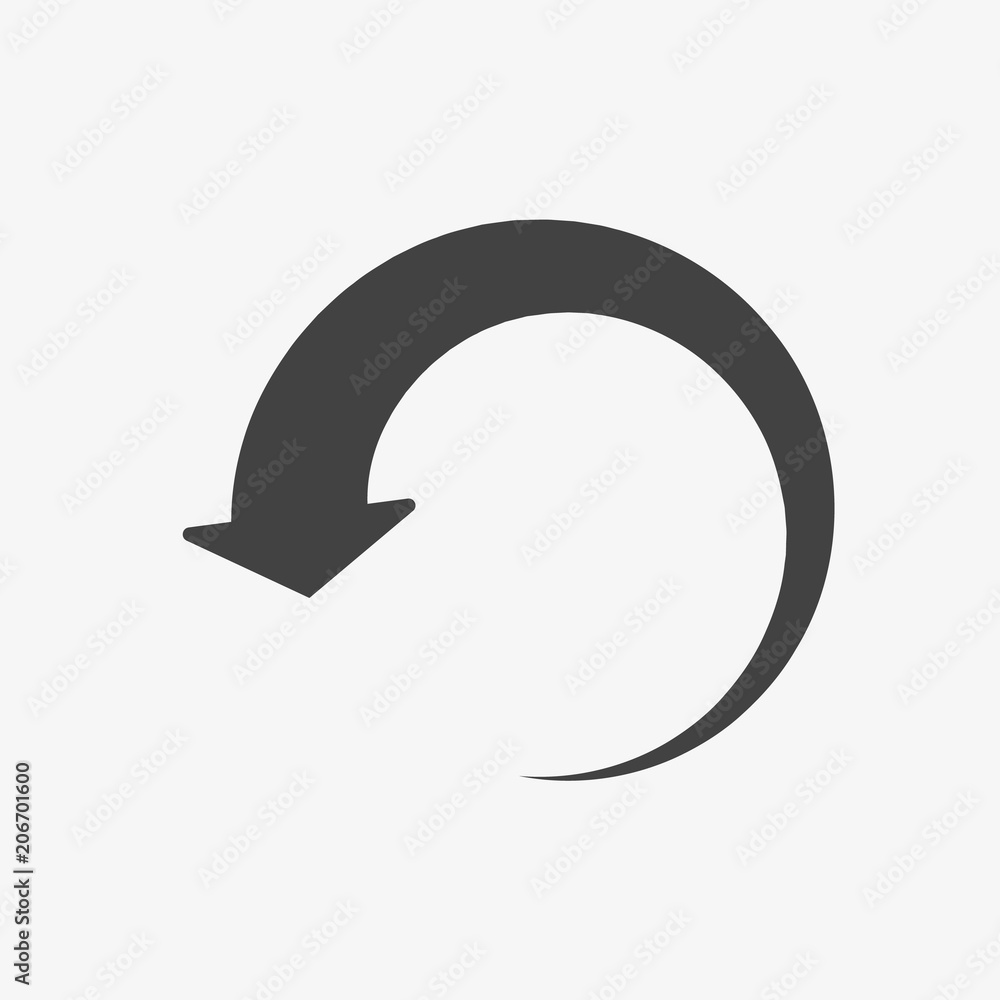 Reload icon, arrows icon. Glyph, Solid style Reload icon, arrows icon. Glyph, Solid style