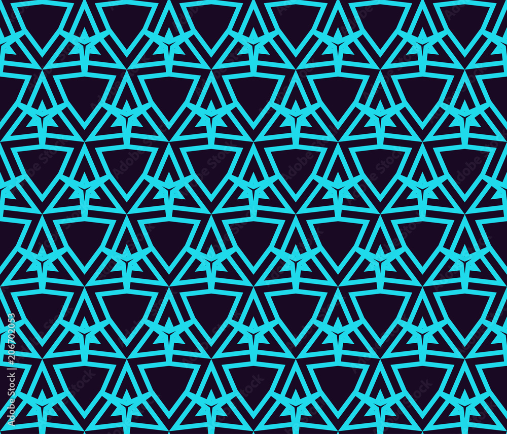 Seamless linear pattern. Stylish texture with repeating geometric shapes.