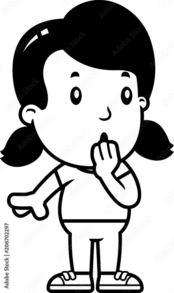 Cartoon Girl Surprised Cartoon Girl Surprised