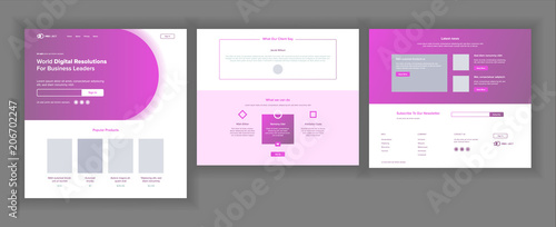 Main Web Page Design Vector. Website Business Reality. Landing Template. Creative Project. Information Tools. Mining Money. Progress Report. Illustration