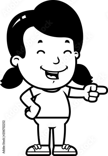 Cartoon Girl Laughing