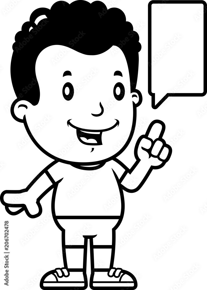 Cartoon Boy Talking