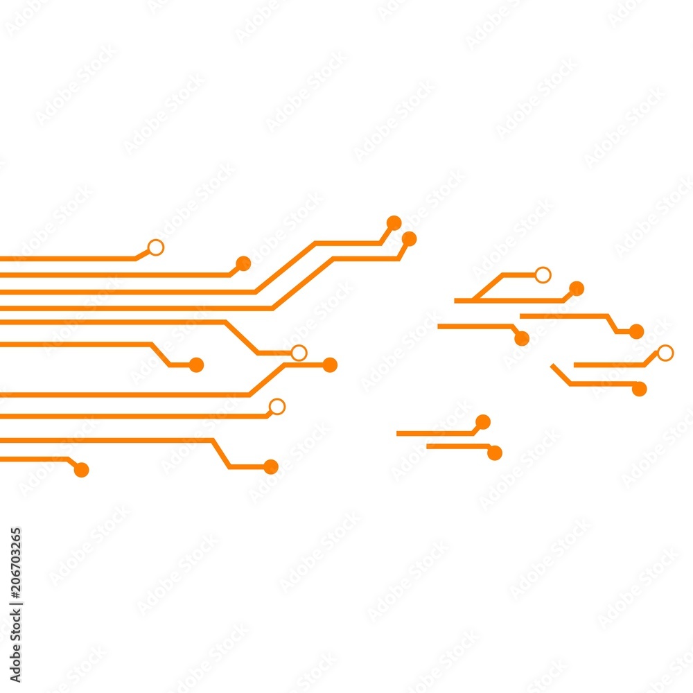 Circuit Board Vector Template Design Illustration Circuit Board Vector Template Design Illustration