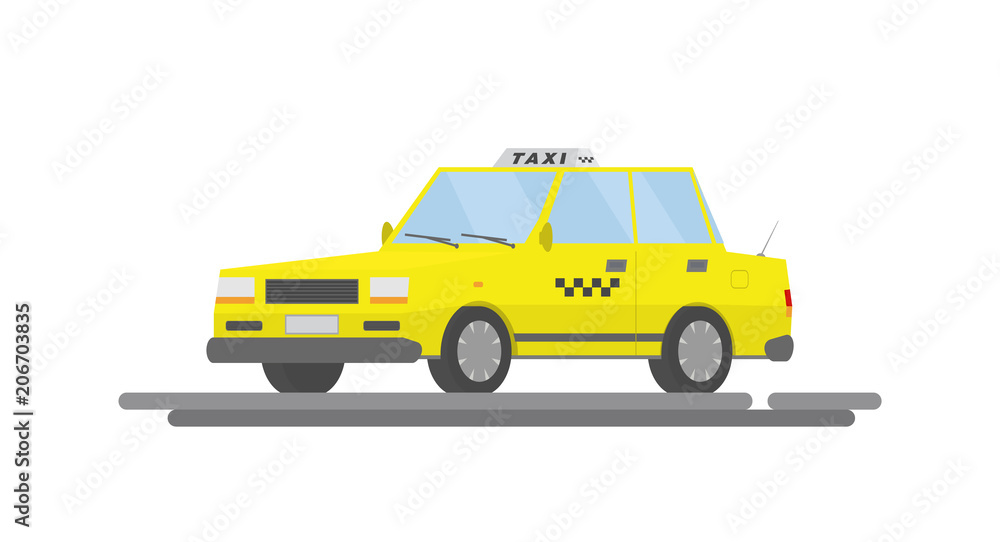 Vector car taxi. Vector car taxi.