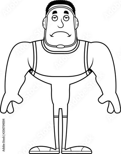 Cartoon Sad Wrestler