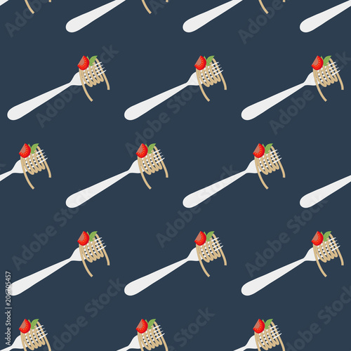 Spaghetti seamless pattern