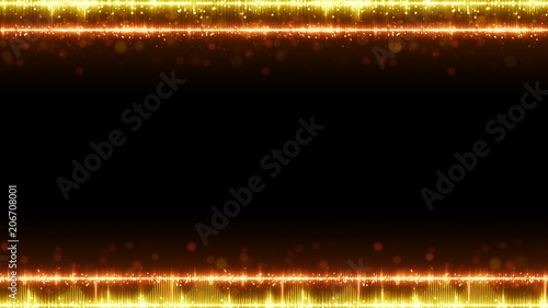 Frame of orange digital aud...