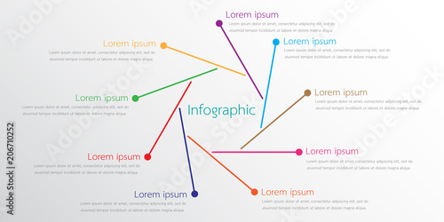 Vector infographic templates used for detailed reports. All 9 topics.