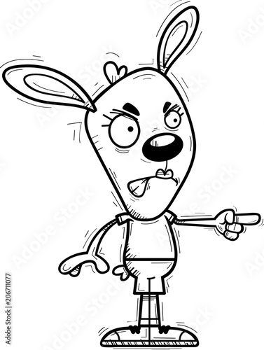 Angry Cartoon Bunny