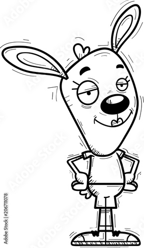 Confident Cartoon Bunny