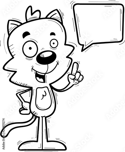 Cartoon Male Cat Talking