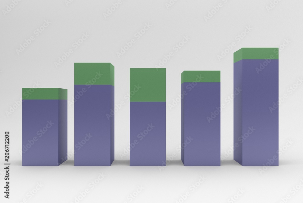 chart bar on white background chart bar on white background
