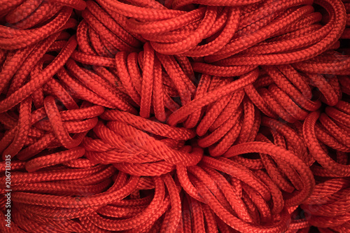 bundle of red ropes for background