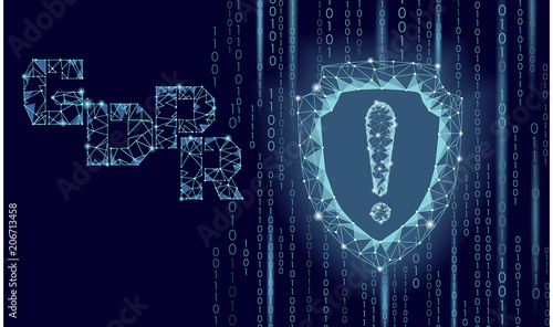 Privacy data protection law GDPR. Data regulation sensitive information safety shield European Union. Right to be forgotten removing genetic encryption. Global business ePrivacy vector illustration