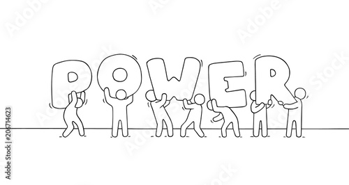 working little people with big word Power.