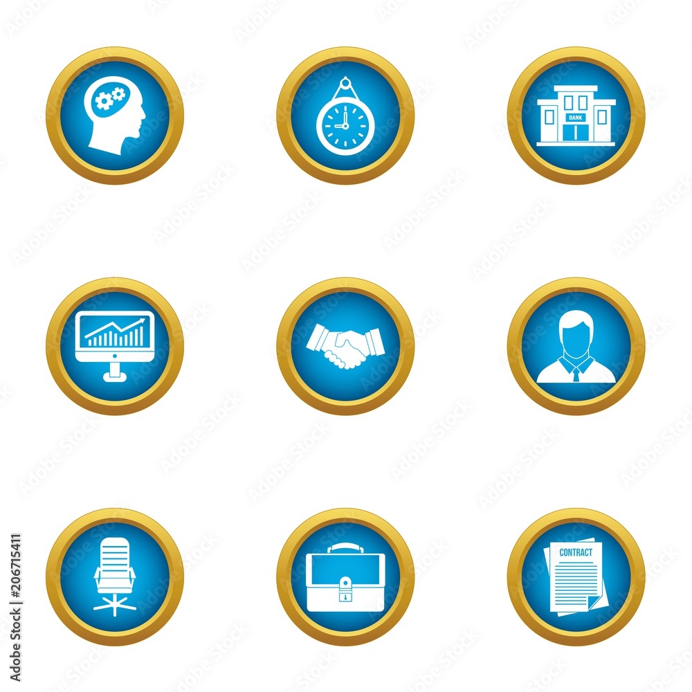 Business recharge icons set. Flat set of 9 business recharge vector icons for web isolated on white background Business recharge icons set. Flat set of 9 business recharge vector icons for web isolated on white background