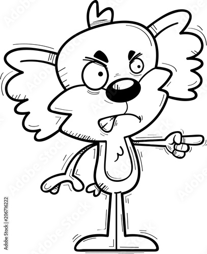 Angry Cartoon Male Koala