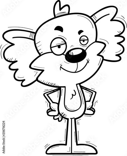 Confident Cartoon Male Koala