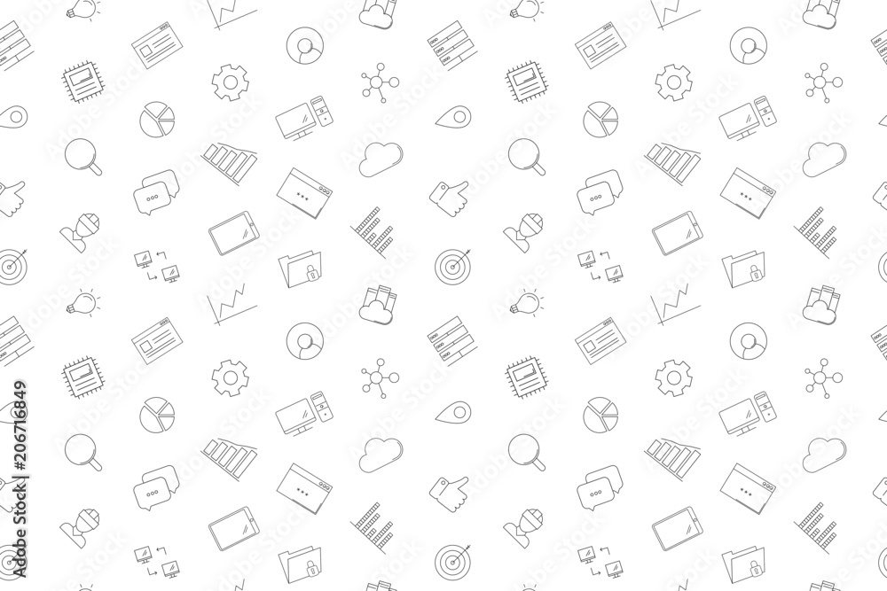 Vector Big Data pattern. Big Data seamless background Vector Big Data pattern. Big Data seamless background