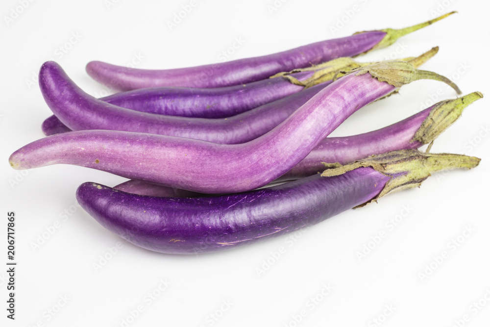 long and slim finger eggplant - solanum melongena long and slim finger eggplant - solanum melongena